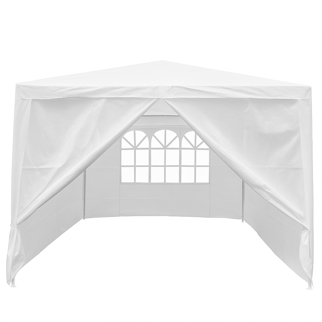 3X3 Gazebo with 3 sides wall