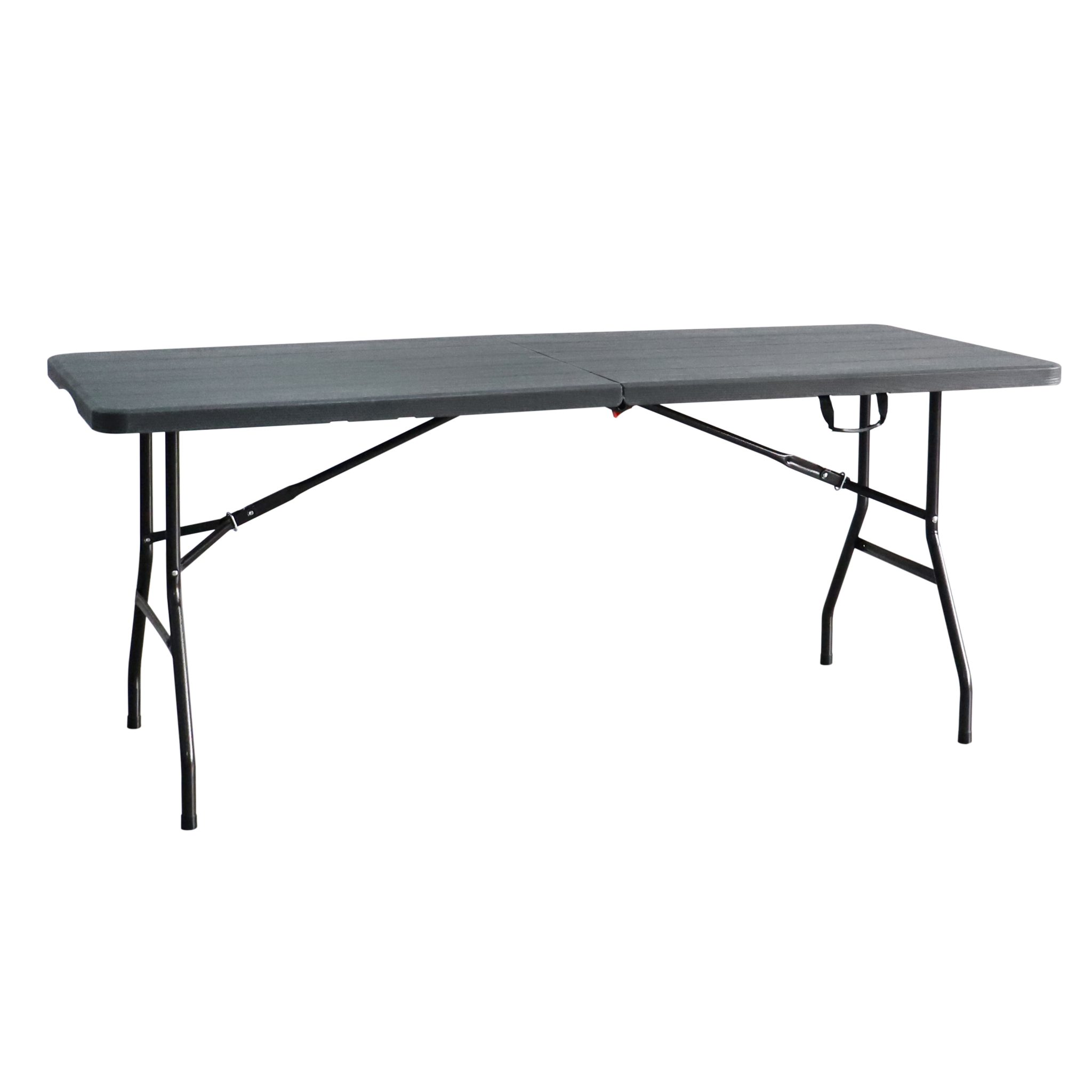 6ft rattan folding in half table