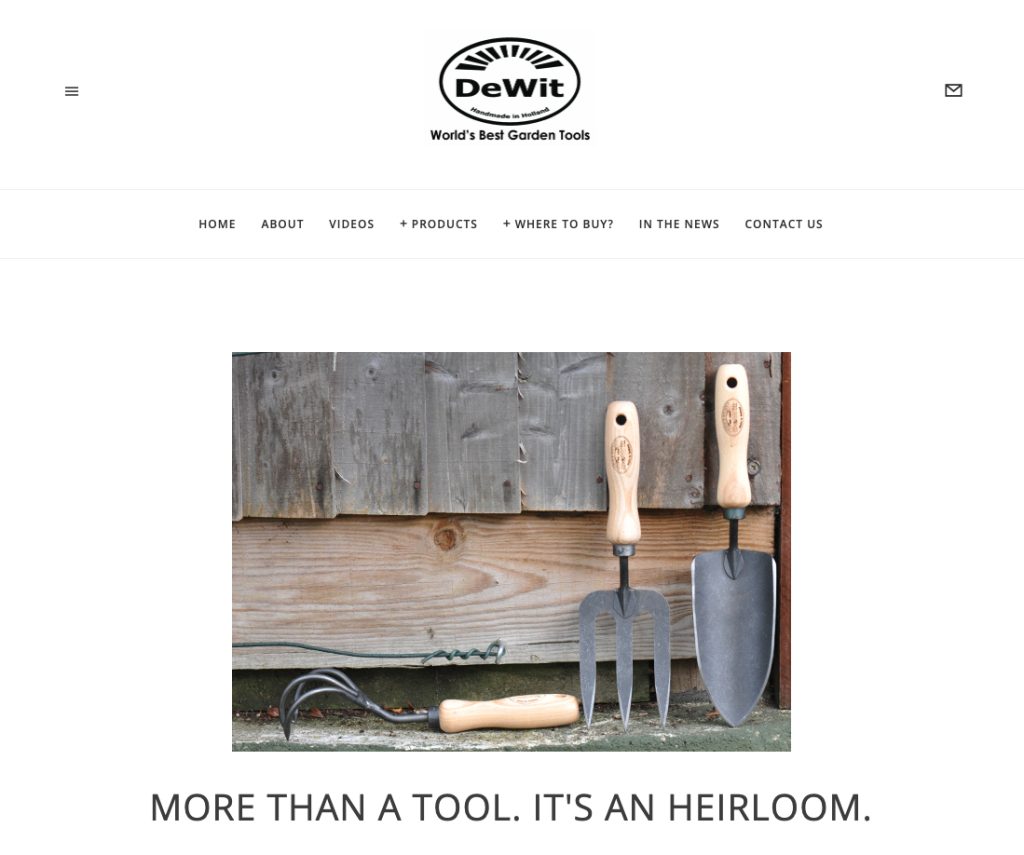 dewit garden tools