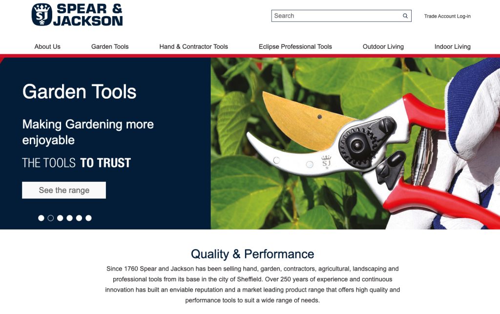 Spear-and-jackson Homepage