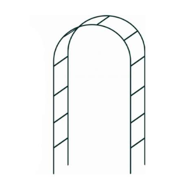 Arched rose window frame